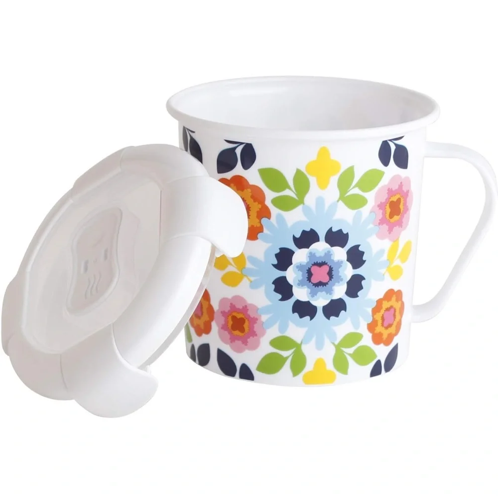 Lot of 2 Leak Proof 23 oz Soup Mug w Handle & Vented Airtight Lid microwaveable